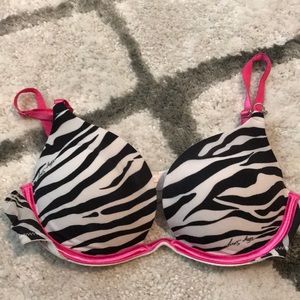 Zebra Push-up Bra